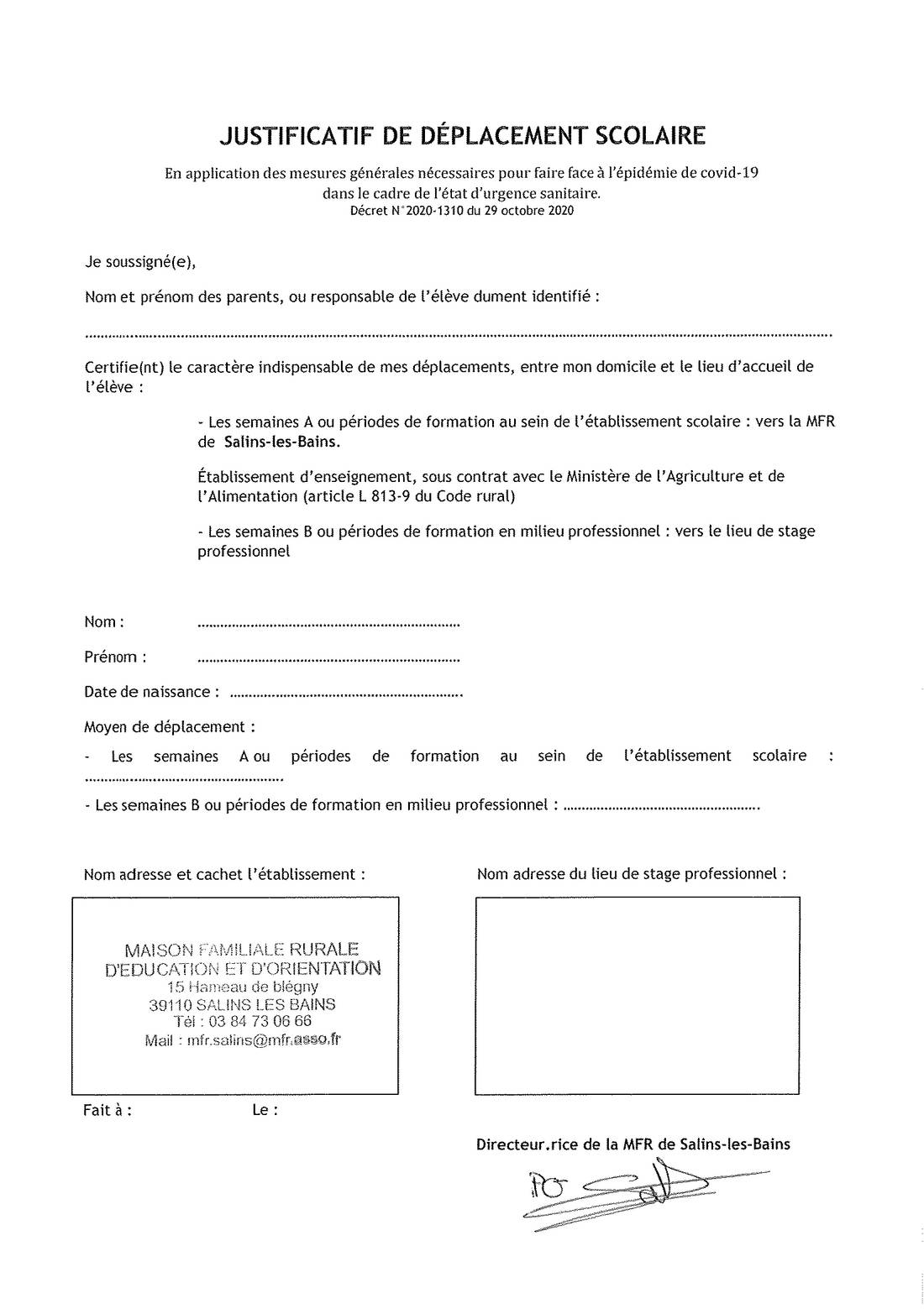 Attestation De Réussite Intermédiaire Bac Pro Resultat
